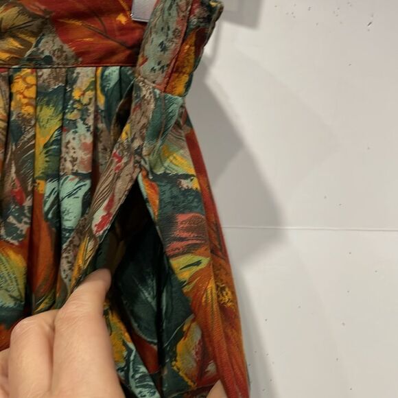 Vintage‎ Bobbie Brooks Women’s Full Button Fall Harvest Pleated Maxi Sz 16 - Picture 4 of 10